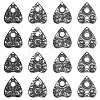 20Pcs 4 Styles Tibetan Style Alloy Pendants TIBEP-CJ0003-36-1