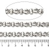304 Stainless Steel Heart & Letter I Link Chains CHS-A016-58P-A-2