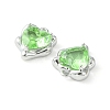 Brass Micro Pave Cubic Zirconia Charms KK-L208-06P-06-3
