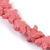 Synthetic Coral Dyed Carved Beads Strands X-CORA-K009-06A-08-3