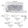 40Pcs 4 Size 304 Stainless Steel Stud Earring Findings STAS-YW0001-56-5