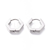304 Stainless Steel Huggie Hoop Earrings EJEW-O099-04P-2