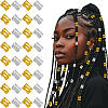 300Pcs 2 Colors Aluminum Dreadlocks Beads Hair Decoration ALUM-PA0001-02-1