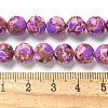 Dyed Synthetic Imperial Jasper Beads Strands G-C168-02F-5