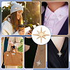 2Pcs Star Alloy Lapel Pins for Backpack Clothes JEWB-PH0001-74KCG-5