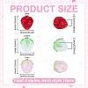 30Pcs 3 Styles Handmade Lampwork Beads LAMP-PH0001-46-2