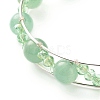 Natural & Synthetic Mixed Gemstone Beads Reiki Healing Cuff Bangles Set for Girl Women X1-BJEW-TA00023-21