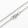 304 Stainless Steel Cable Chain Necklaces STAS-O037-120P-1