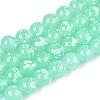 Baking Paint Glass Beads Strands DGLA-N015-10mm-07-1