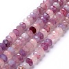 Natural Plum Blossom Tourmaline Beads Strands X-G-G991-B02-1
