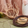 DIY Plastic Imitation Rattan Basket Weaving Kit KY-WH0045-38-6