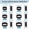 12Pcs 6 Styles 201 Stainless Steel Grooved Finger Ring Settings RJEW-TA0001-04EB-2