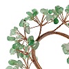 Natural Green Aventurine Chips Love Heart Tree Decorations DJEW-P017-B03-3