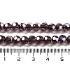 Electroplate Transparent Glass Beads Strands EGLA-A035-T6mm-A13-4