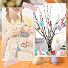 10Pcs 5 Colors Easter Theme Spray Painted Wood Pendants WOOD-SC0001-64-5