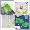 Gorgecraft 2Pcs 2 Style Acrylic Cup Mats AJEW-GF0008-18-5