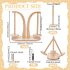 2-slot Wooden Thread Holder AJEW-WH0460-145-2