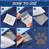Paw Print Hotfix Glass Rhinestone DIY-WH0453-71B-02-3