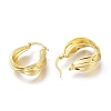 Brass Hoop Earrings EJEW-H104-03G-3