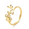 304 Stainless Steel with  Cubic Zirconia Adjustable Rings RJEW-K245-48G-G-3