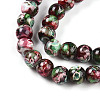Baking Paint Glass Beads Strands DGLA-N003-6mm-A09-3