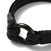 Microfiber Braided Cord Bracelet BJEW-F460-08B-1-2
