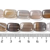 Natural Grey Agate Beads Strands G-K357-D14-01-5