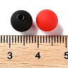 Rubberized Style Imitated Silicone Acrylic Beads MACR-D029-01H-3