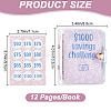 3-Ring 4 Inch PVC Mini Binder Savings Challenge DIY-WH0430-204B-2