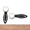 Alloy & Iron Bookmark Cabochon Settings PALLOY-N184-05S-3