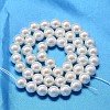 AB Color Plated Shell Pearl Round Bead Strands X-BSHE-L011-8mm-C001-3