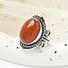 Natural Red Jasper Adjustable Rings RJEW-I108-01AS-18-3