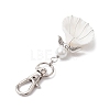 Angel Alloy & Wire Wrapped Natural Shell Pendant Decorations HJEW-JM02017-02-4