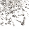 68Pcs 17 Styles Tibetan Style Alloy Pendants FIND-TA0006-19-3