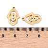 304 Stainless Steel Enamel Pendants STAS-Z190-09G-04-3