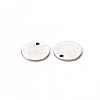Non-Tarnish 201 Stainless Steel Stamping Blank Tag Pendants STAS-T058-10mm-P-3