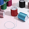 12 Rolls Polyester Sewing Metallic Thread OCOR-WH20074-07A-7