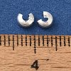 Brass Crimp Bead Cover KK-K383-07C-S-3
