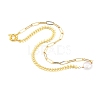 Brass Cobs Chain & Paperclip Chains Jewelry Sets SJEW-JS01118-9
