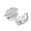 SHEGRACE Bras Micro Pave Clear Cubic Zirconia Snap Clasps XGRQ5F095-808P-2