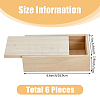 Rectangle Unfinished Wood Gift Storage Box LS-CON-WH0094-38A-2