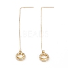 Brass Stud Earrings EJEW-JE04446-4