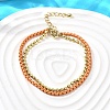 Brass Beaded Double Strand Bracelets BJEW-U040-02G-02-2