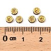 Brass Grade A Rhinestone Spacer Beads RSB034NF-09G-2