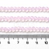 Baking Paint Transparent Glass Beads Strands DGLA-A034-J4MM-D09-4