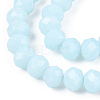 Opaque Solid Color Glass Beads Strands EGLA-A034-P8mm-D06-3