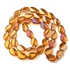 Transparent Electroplate Glass Bead Strands EGLA-C001-FR05-2