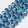 Electroplate Glass Beads Strands EGLA-Q083-8mm-A02-1