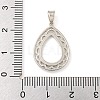 925 Sterling Silver Pendant Setting with Prongs Mounting STER-B005-29P-3