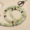 1 Strand Rondelle Natural Flower Amazonite Beads Strands G-PA0001-66-6